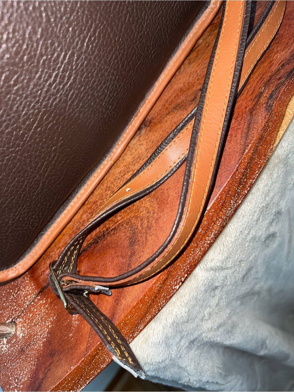 Dooney & Bourke All Weather Leather AWL Crossbody Bag USA Brown VINTAGE - Picture 13 of 16